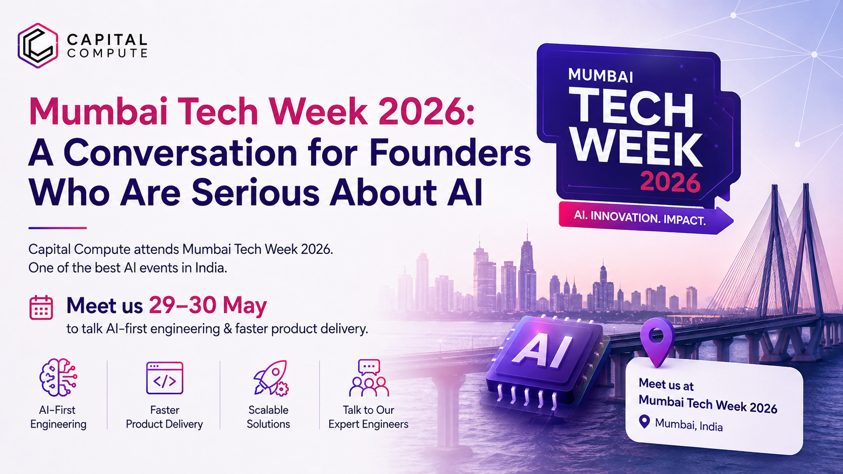 Capital Compute at Mumbai Tech Week 2026: AI-First Engineering in Practice
